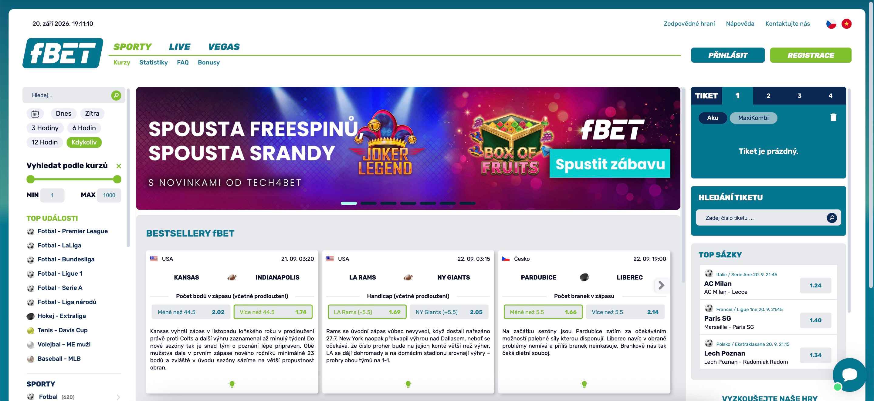 fBET casino – recenze (2026)